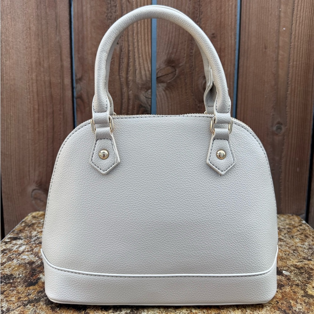 London Fog Cream EVE Dome Satchel - Picture 7 of 16